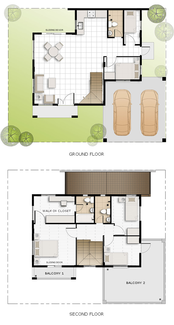 Greta Floor Plan House and Lot in Silang Cavite
